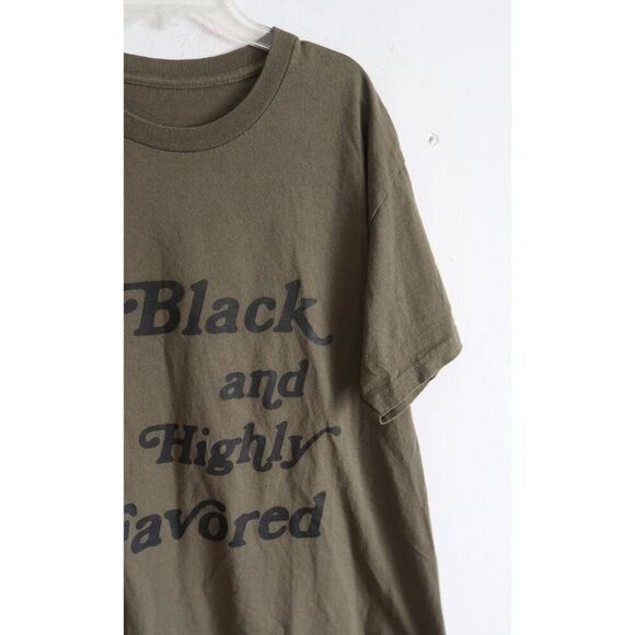 "Black and Highly Favored" Tee - Size Large - Picture 3 of 6